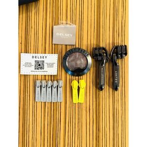 OEM Parts from DELSEY PARIS TRUNK 29" Luggage Suitcase Zipper 9 Pcs Pull Logo